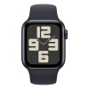 Apple Watch SE (2024), 44 мм корпус из алюминия цвета «тёмная ночь», спортивный ремешок «Midnight»