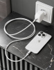 Дата-кабель VLP Force Line 30W USB-C + Lightning, 1.2m, белый