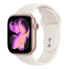 Apple Watch Series 11, 46 мм корпус из алюминия цвета «Rose Gold», ремешок Sport Band цвета «Starlight»