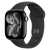 Apple Watch Series 11, 42 мм корпус из алюминия цвета «Jet Black», ремешок Sport Band цвета «Black»