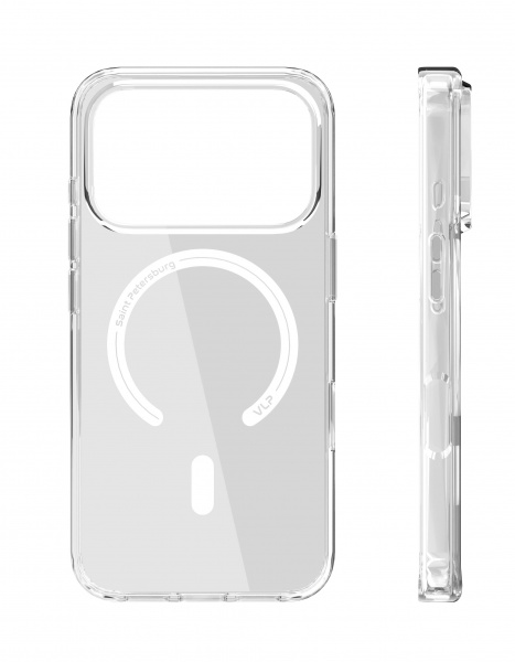 Чехол защитный VLP Diamond Case с MagSafe для iPhone 17 Pro, прозрачный