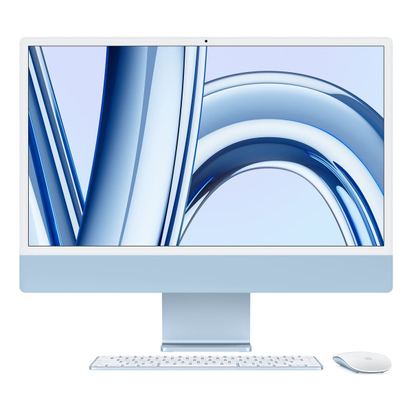 Apple iMac 24" (M3, 8C CPU, 8C GPU, 2023) Retina 4,5K, 8 Гб, 256 Гб (MQRC3) Синий