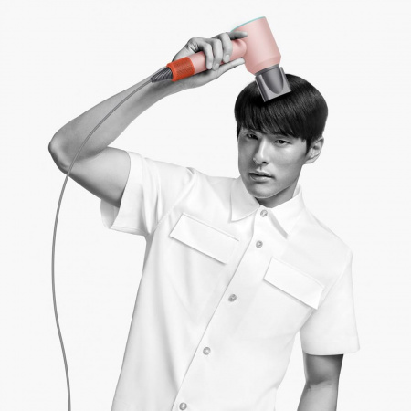 Фен Dyson Supersonic HD15 Shine Ceramic Pop, розовый/бирюзовый