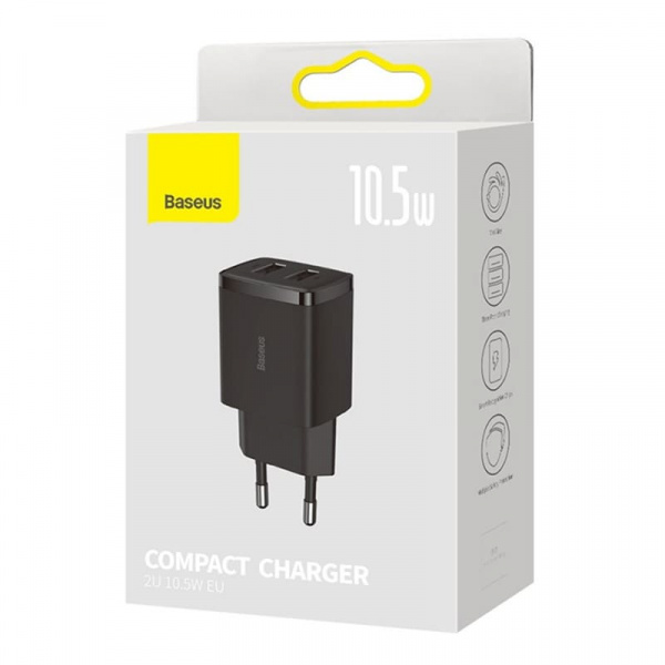 Зарядное устройство Baseus Compact Charger 10.5W (CCXJ010201)