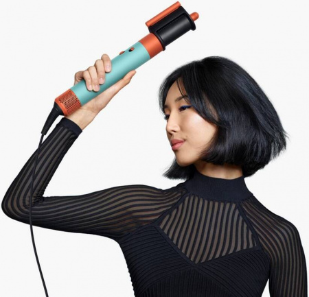 Стайлер Dyson AirWrap Complete Long HS08 Straight+Wavy, Ceramic Patina/Topaz, бирюзовый/оранжевый