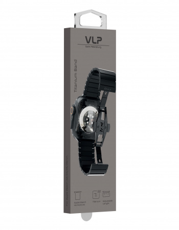 Ремешок VLP Titanium Band для Apple Watch 42/44/45/49, черный