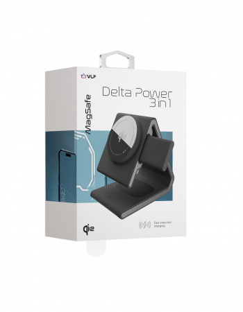 Беспроводное зарядное устройство VLP Delta Power 3in1, черное