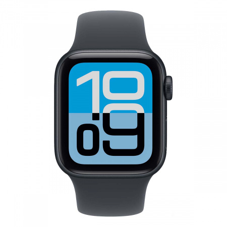 Apple Watch SE 3 (2025), 40 мм корпус из алюминия цвета «Midnight», ремешок Sport Band цвета «Midnight»