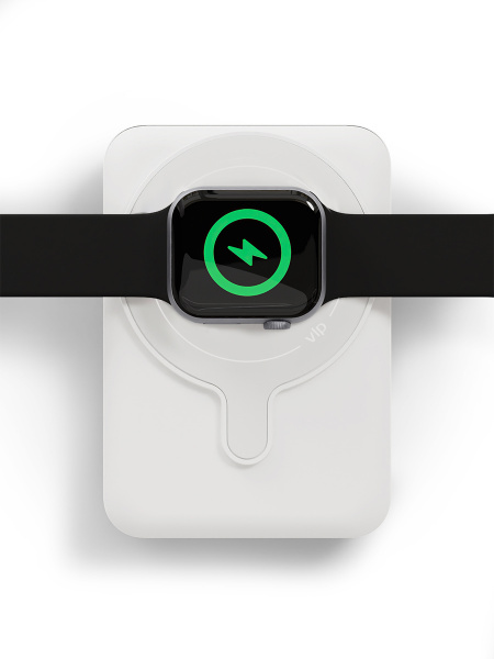 Аккумулятор внешний VLP Dual Magsafe PowerBank 5000 mAh, 3A, USB-C, белый