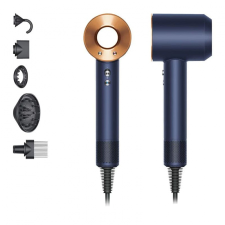 Фен Dyson Supersonic HD07 Prussian Blue/Rich Copper, синий/медь