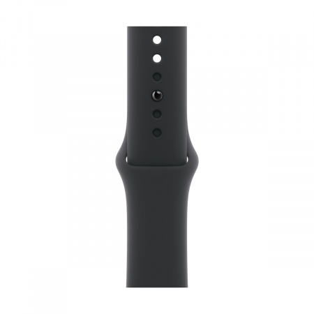 Apple Watch Series 11, 42 мм корпус из алюминия цвета «Silver», ремешок Sport Band цвета «Black»
