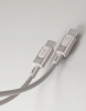 Дата-кабель VLP Force Line 100W USB-C + USB-C, 1.2m, натуральный титан