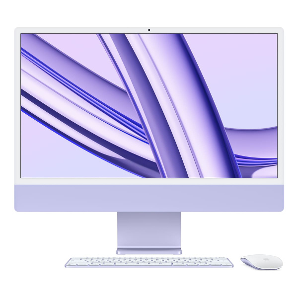 Apple iMac 24" Z19P (M3, 8C CPU, 10C GPU, 2023) Retina 4,5K, 8 Гб, 256 Гб (MQRV3) Фиолетовый