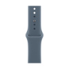 Apple Watch Series 11, 42 мм корпус из алюминия цвета «Jet Black», ремешок Sport Band цвета «Anchor Blue»