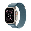 Apple Watch Ultra 3 (2025), 49 мм корпус из титана цвета «Natural», ремешок Alpine Loop размера S цвета «Light Blue»