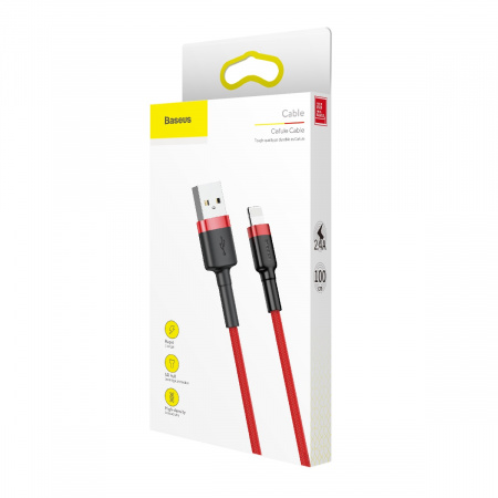 Кабель Baseus Cafule USB-Lightning 2.4A 1м (CALKLF-B09)