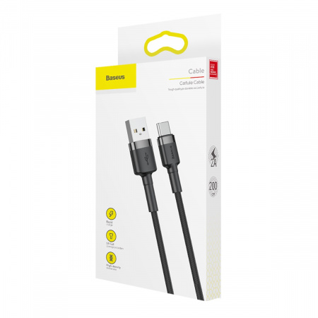 Кабель Baseus Cafule USB-Lightning 2м (CATKLF-CG1)