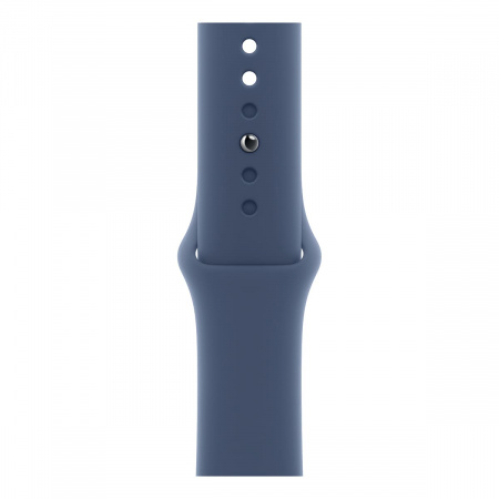 Apple Watch Series 10, 46 мм корпус из алюминия цвета «Silver», ремешок Sport Band «Denim»