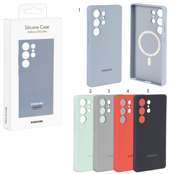 Чехол для Samsung Galaxy S25 Ultra Silicone Case с MagSafe