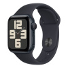 Apple Watch SE (2024), 44 мм корпус из алюминия цвета «тёмная ночь», спортивный ремешок «Midnight»