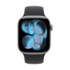 Apple Watch Series 11, 42 мм корпус из алюминия цвета «Space Gray», ремешок Sport Band цвета «Black»