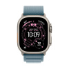 Apple Watch Ultra 3 (2025), 49 мм корпус из титана цвета «Natural», ремешок Alpine Loop размера S цвета «Light Blue»