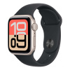 Apple Watch SE 3 (2025), 40 мм корпус из алюминия цвета «Starlight», ремешок Sport Band цвета «Midnight»