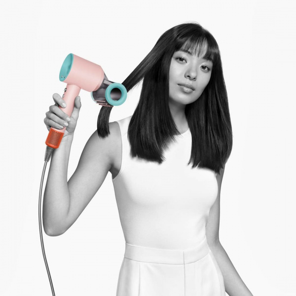 Фен Dyson Supersonic HD15 Shine Ceramic Pop, розовый/бирюзовый