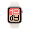 Apple Watch SE 3 (2025), 44 мм корпус из алюминия цвета «Starlight», ремешок Sport Band цвета «Starlight»