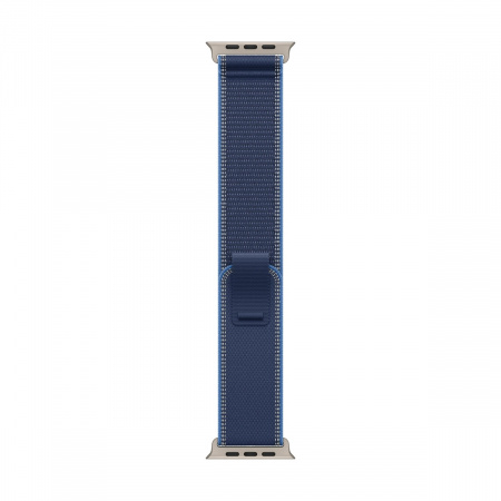 Apple Watch Ultra 3 (2025), 49 мм корпус из титана цвета «Natural», ремешок Trail Loop размера S/M цвета «Blue/Bright Blue»