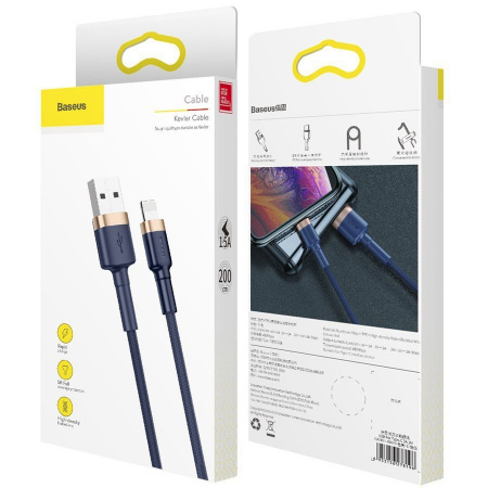 Кабель Baseus Cafule USB-Lightning 2.4A 1м (CALKLF-BV1)