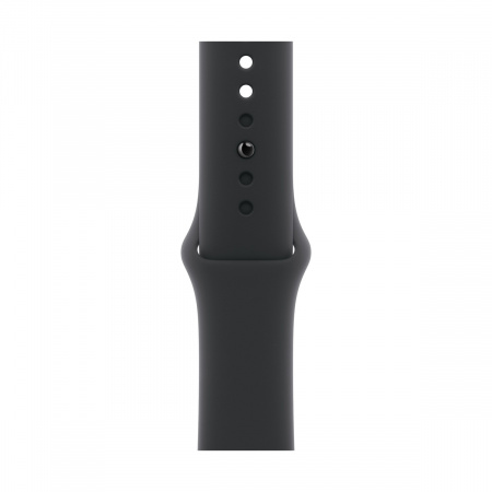 Apple Watch Series 11, 46 мм корпус из алюминия цвета «Rose Gold», ремешок Sport Band цвета «Black»