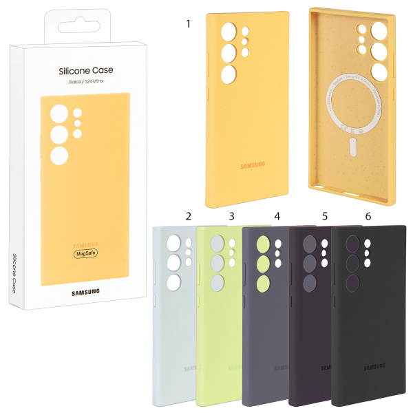 Чехол Samsung S24 Ultra Silicone Case c Magsafe