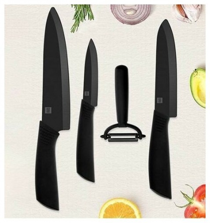 Набор керамических ножей Xiaomi HuoHou Nano Ceramic Knife 4 предмета